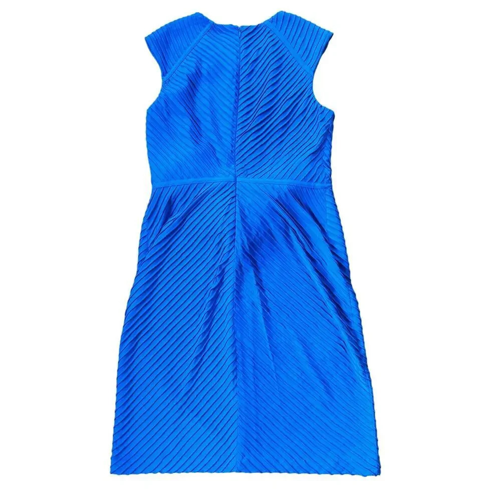 Adrianna Papell Short Sleeve Blue Dress - Picture 2 of 4